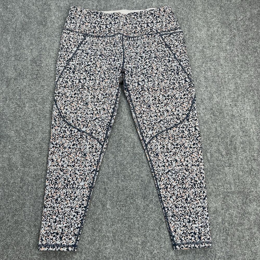 Sweaty Betty The Power Pocket 7/8 Leggings Womens XL Hexagon Blue Orange Dot - Picture 2 of 10